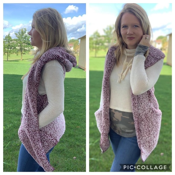 Tops - Sherpa Vest with Pockets